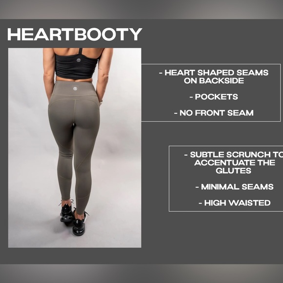 Til You Collapse Effortless Heart Booty Leggings - Black Leopard Print - Picture 8 of 9